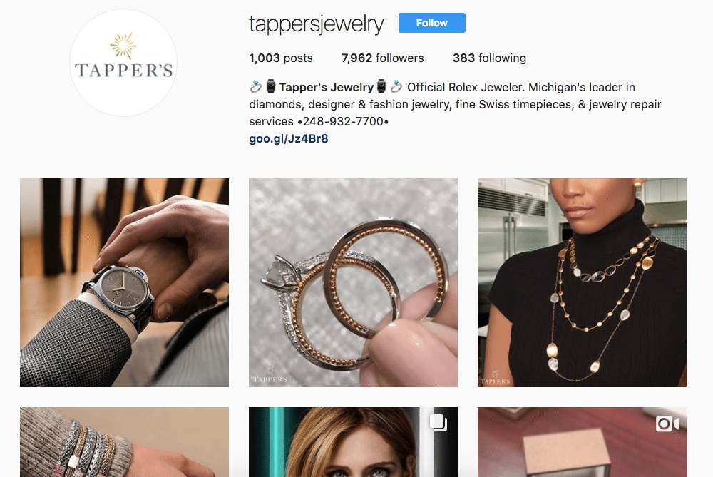 Tapper's Jewelry Instagram